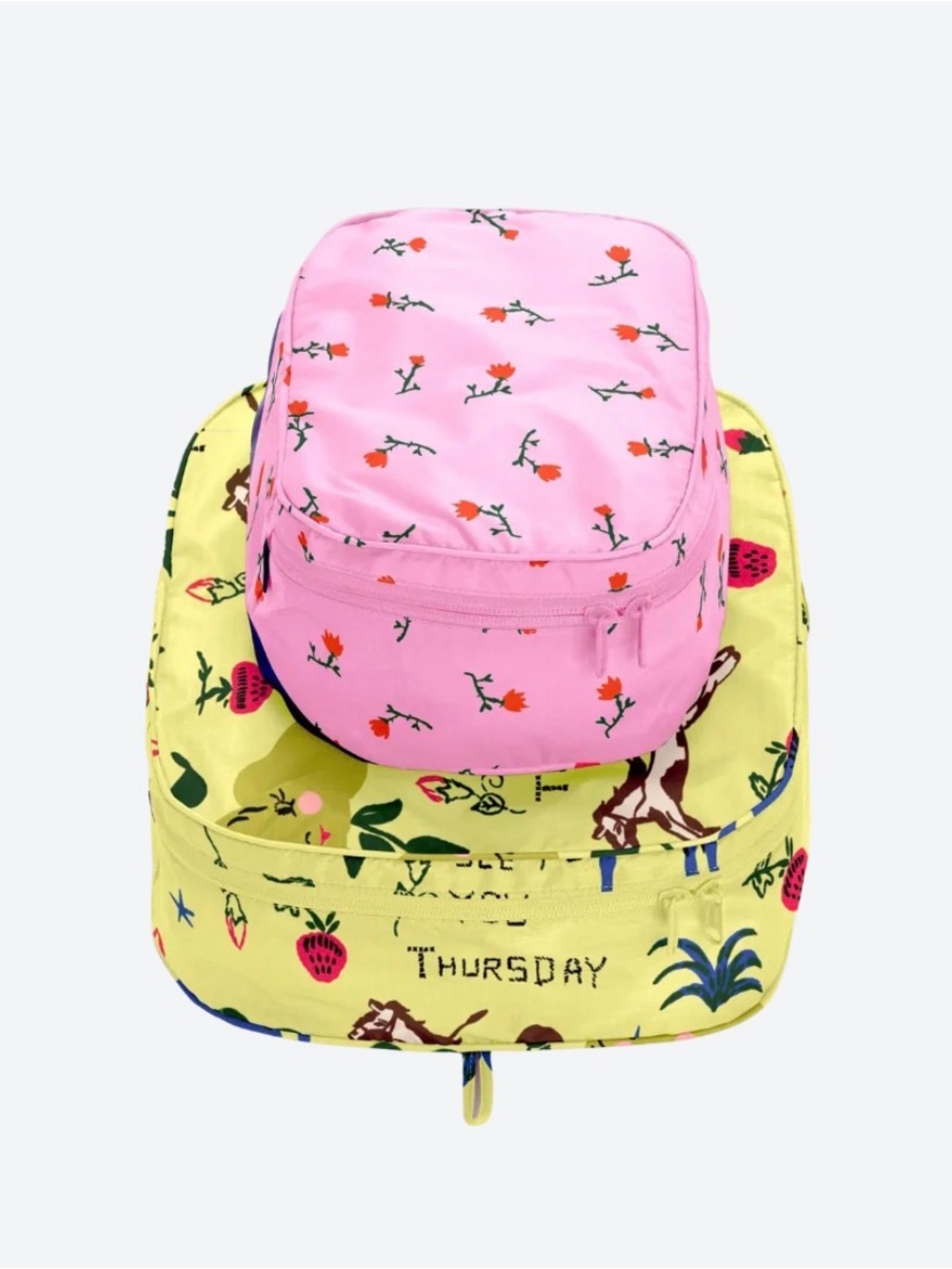 NWT- Baggu Packing Cubes - Painted Prairie